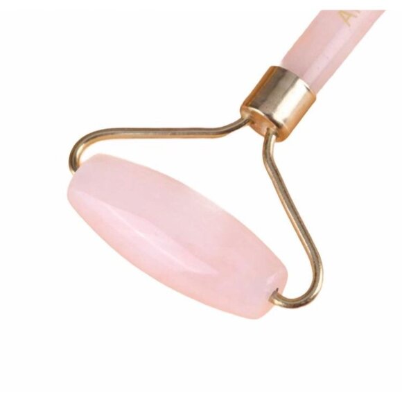 Rose Quartz Facial Roller Beauty Massage Tool Blood Circulation Reduce Puffiness - Picture 6 of 7